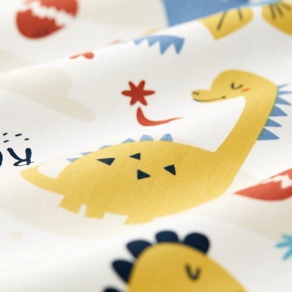 睡袋組-安撫涼被(調溫/抗菌)-叢林恐龍