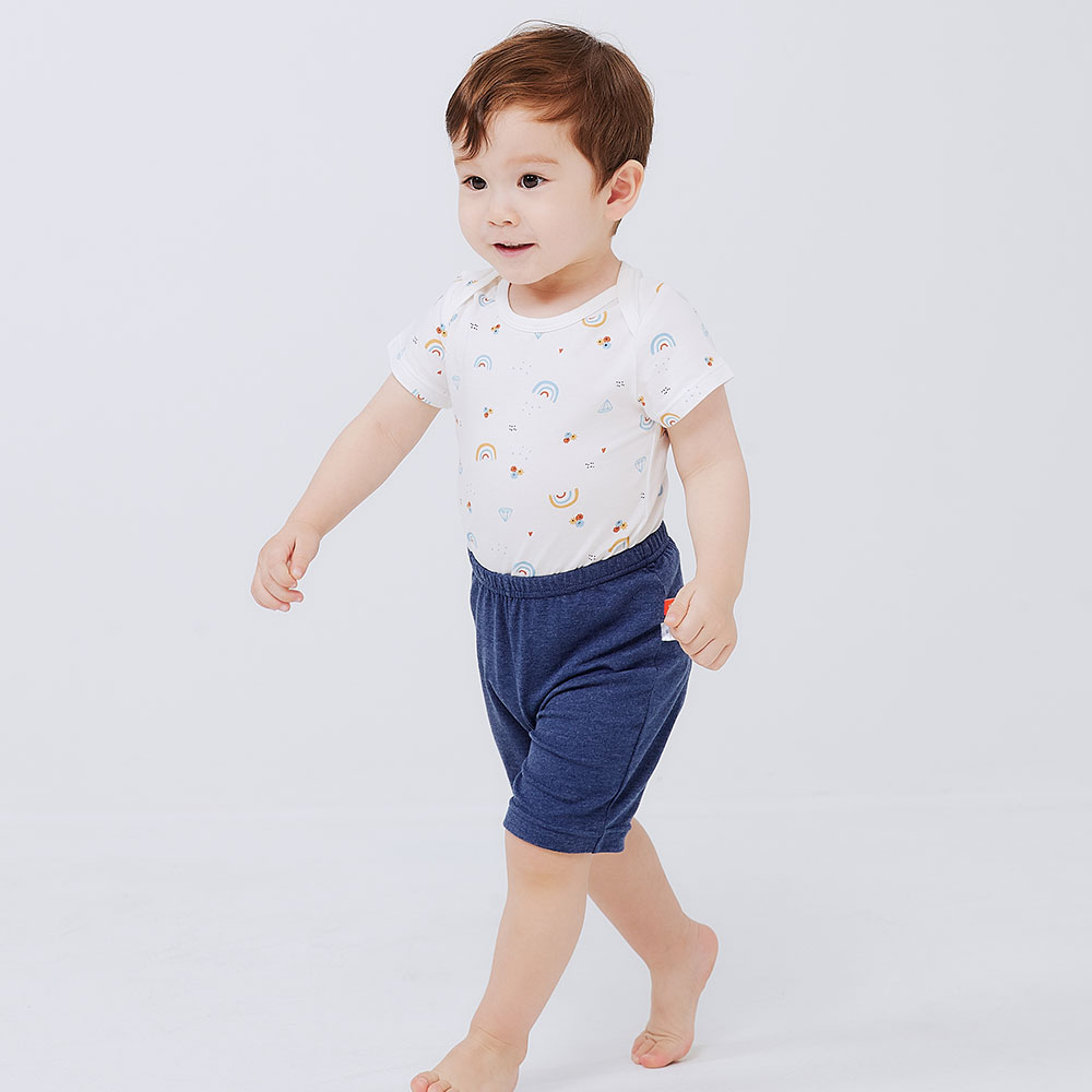 BABY Q彈純棉包屁衣(2入)-彩虹 BABY Q彈純棉包屁衣(2入)-彩虹