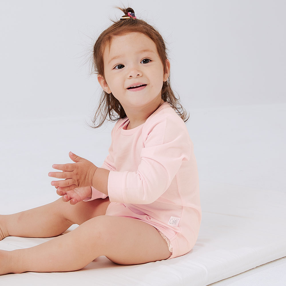 BABY Q彈純棉長袖包屁衣(2入)-彩虹 BABY Q彈純棉長袖包屁衣(2入)-彩虹