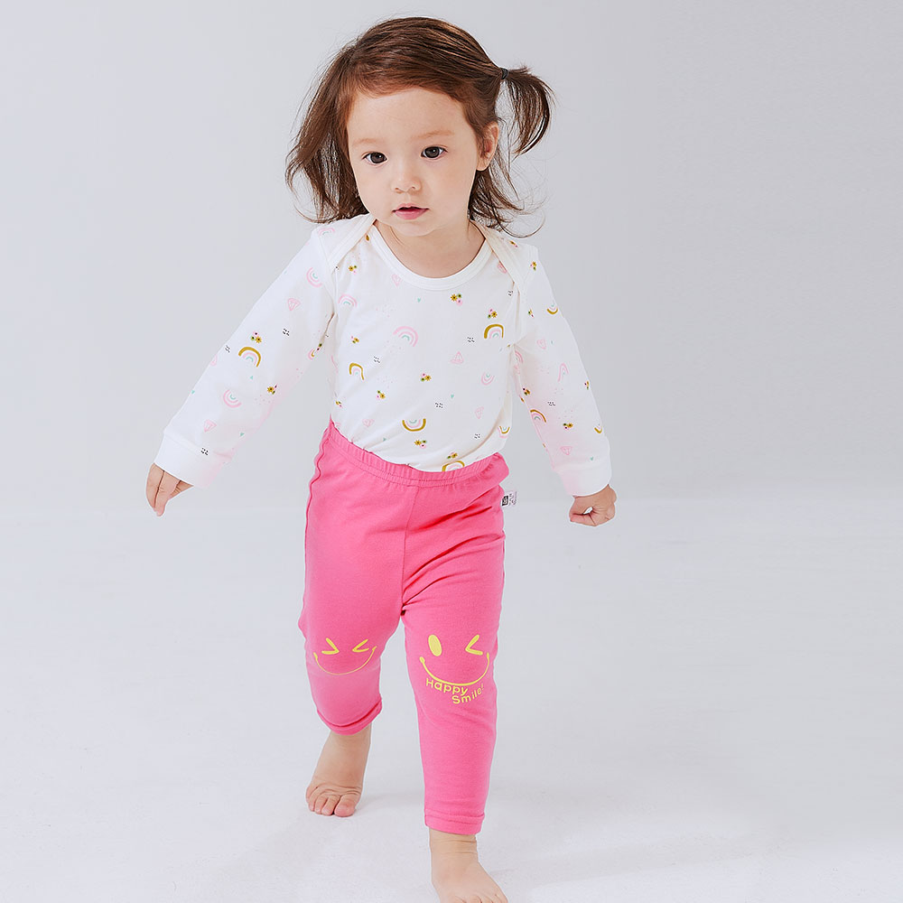BABY Q彈純棉長袖包屁衣(2入)-彩虹 BABY Q彈純棉長袖包屁衣(2入)-彩虹