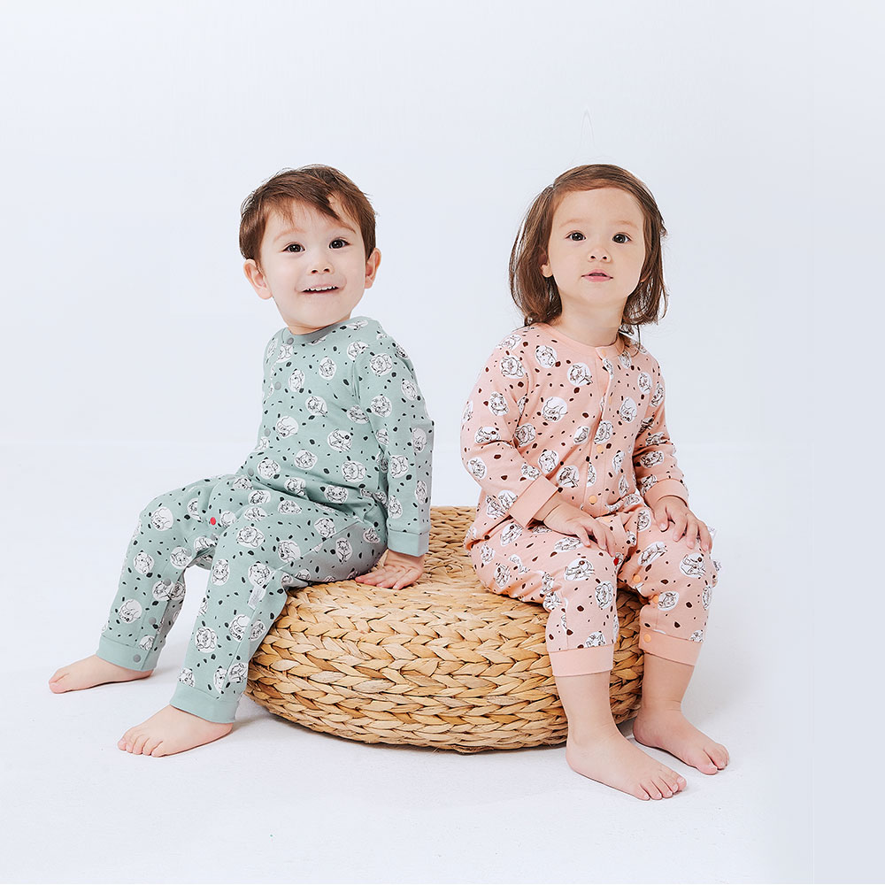 BABY 長袖連身衣-點點貓狗 BABY 長袖連身衣-點點貓狗