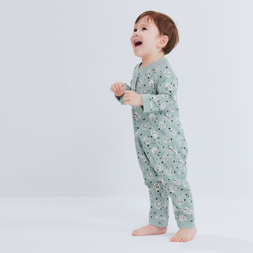 BABY 長袖連身衣-點點貓狗 BABY 長袖連身衣-點點貓狗