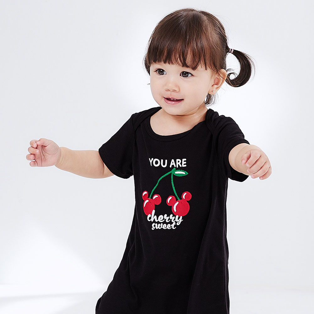 BABY迪士尼Q彈連身包屁衣-櫻桃米奇 BABY迪士尼Q彈連身包屁衣-櫻桃米奇