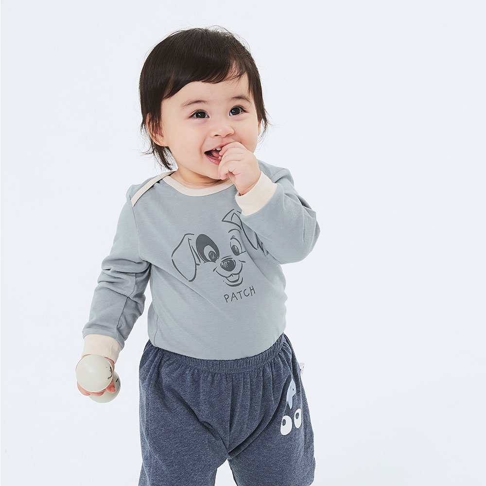 BABY 迪士尼Q彈棉質長袖包屁衣-101忠狗 BABY 迪士尼Q彈棉質長袖包屁衣-101忠狗