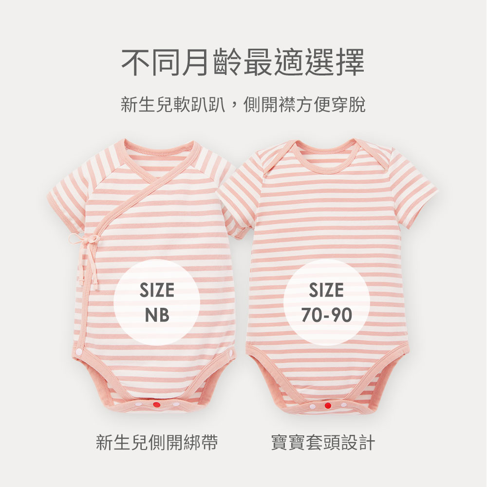 BABY Q彈棉質包屁衣(2入)-仙草 BABY Q彈棉質包屁衣(2入)-仙草
