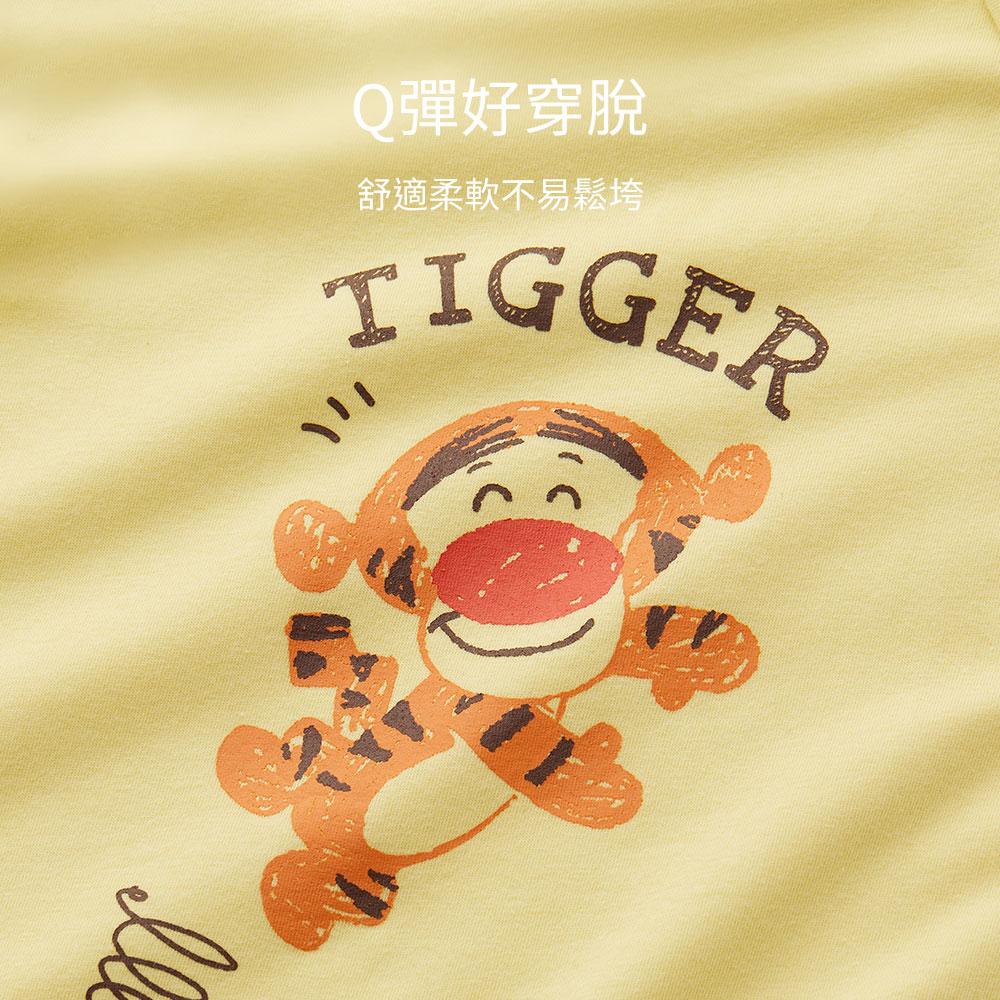 BABY 迪士尼Q彈無袖連身包屁衣-跳跳虎