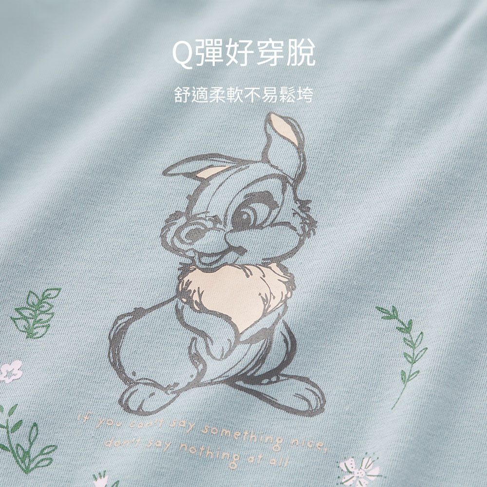 BABY 迪士尼Q彈荷葉連身包屁衣-桑普兔