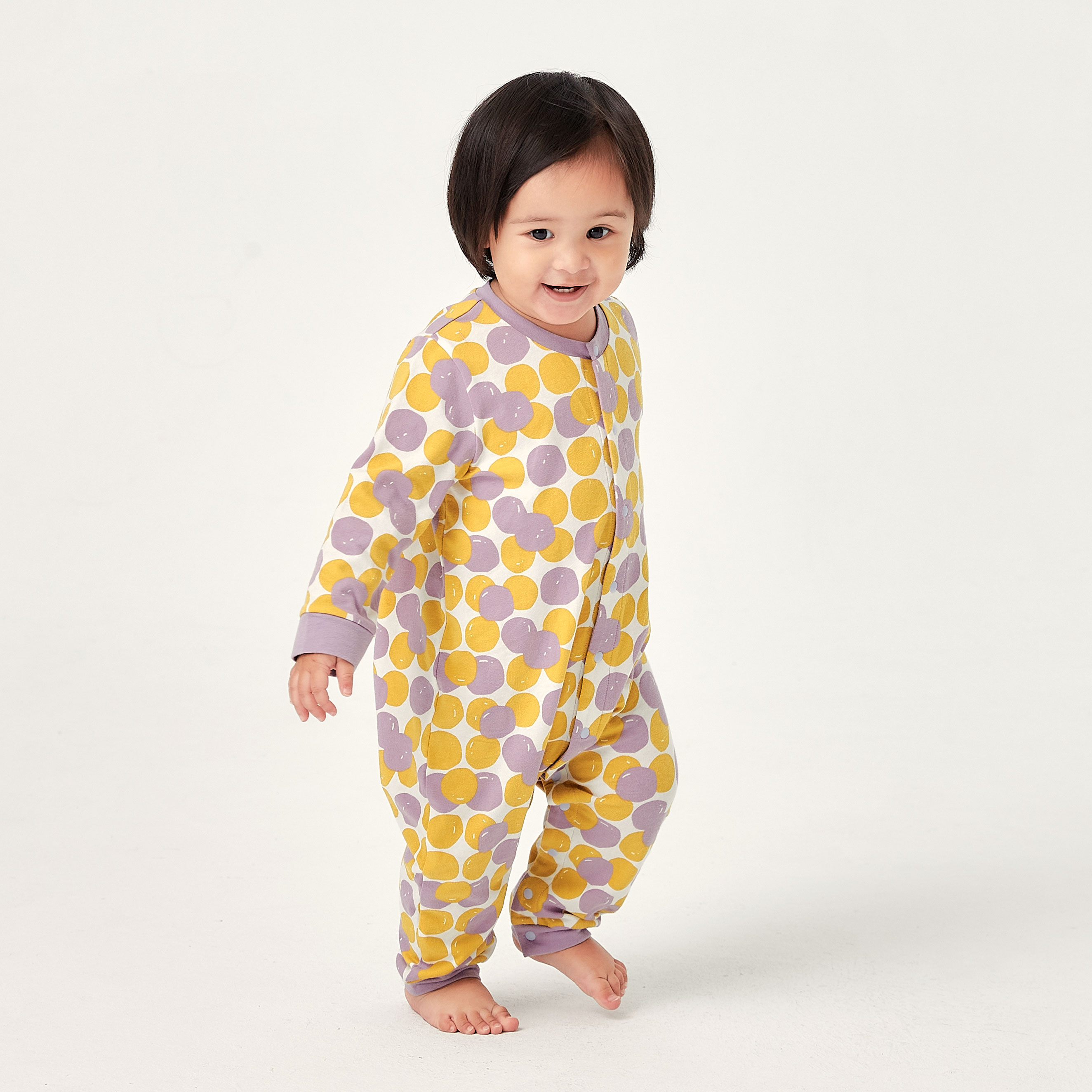 BABY長袖連身衣-芋圓 BABY長袖連身衣-芋圓