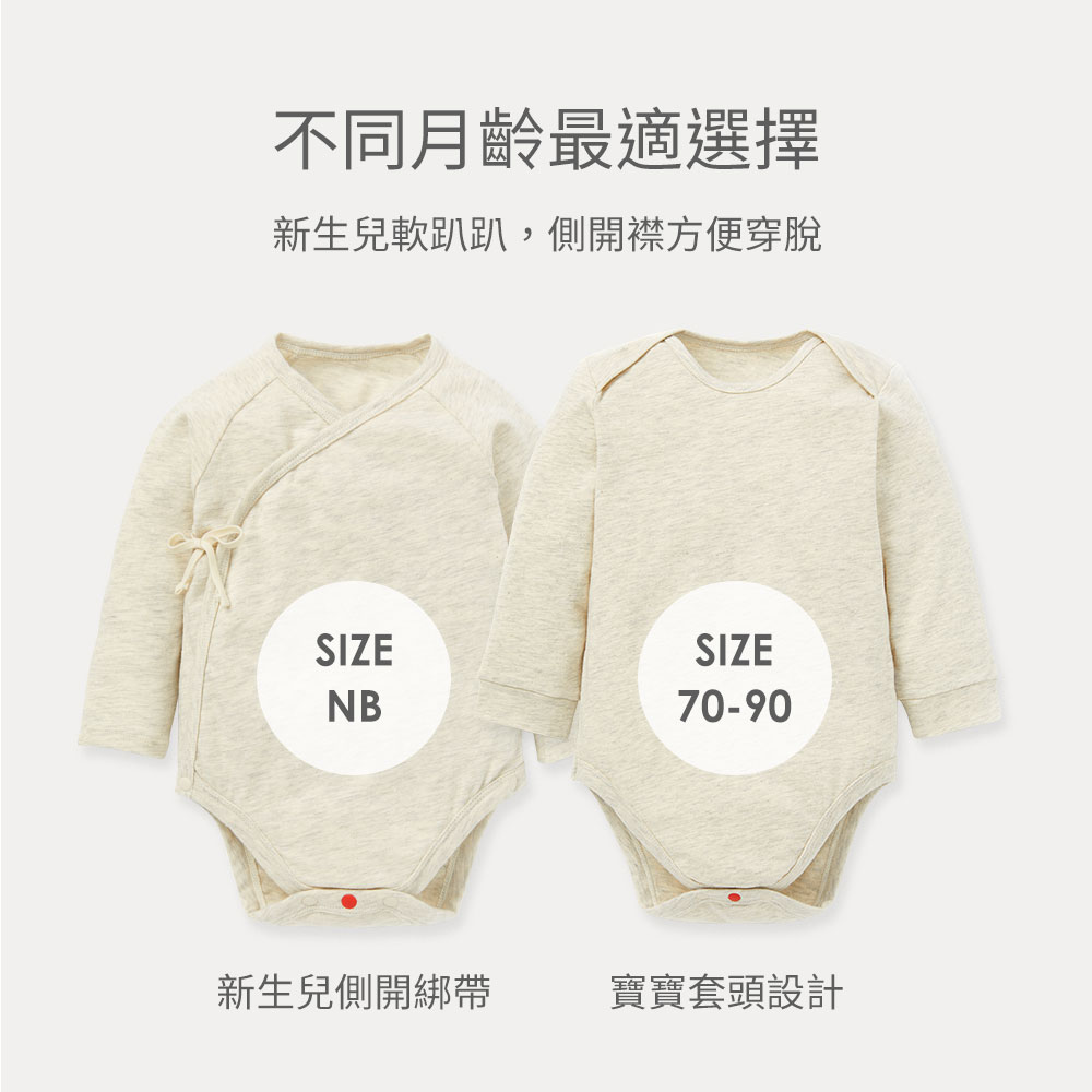 BABY Q彈棉質長袖包屁衣(2入)-狗狗 BABY Q彈棉質長袖包屁衣(2入)-狗狗