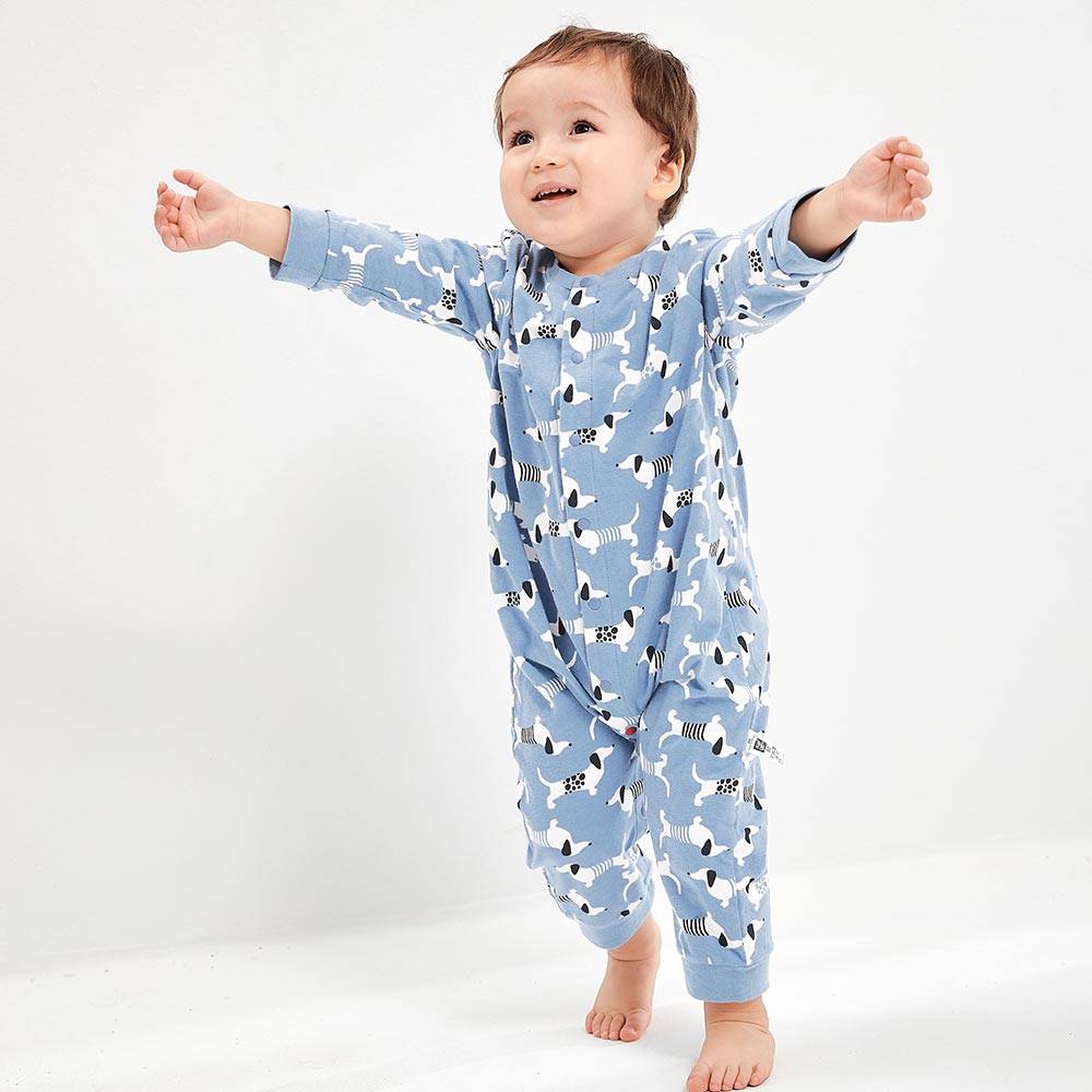 BABY 長袖連身衣-狗狗