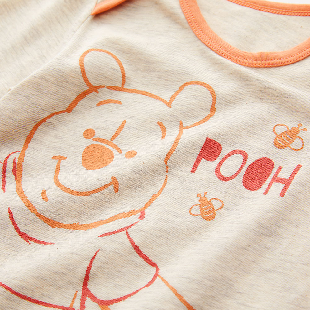 BABY迪士尼Q彈棉質長袖包屁衣-維尼POOH BABY迪士尼Q彈棉質長袖包屁衣-維尼POOH