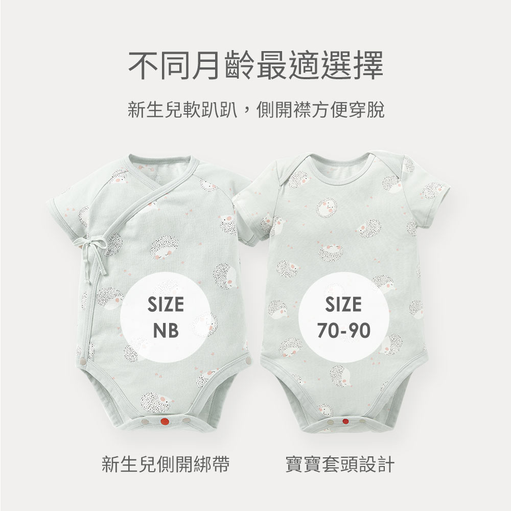BABY Q彈棉質包屁衣-刺蝟寶寶 BABY Q彈棉質包屁衣-刺蝟寶寶