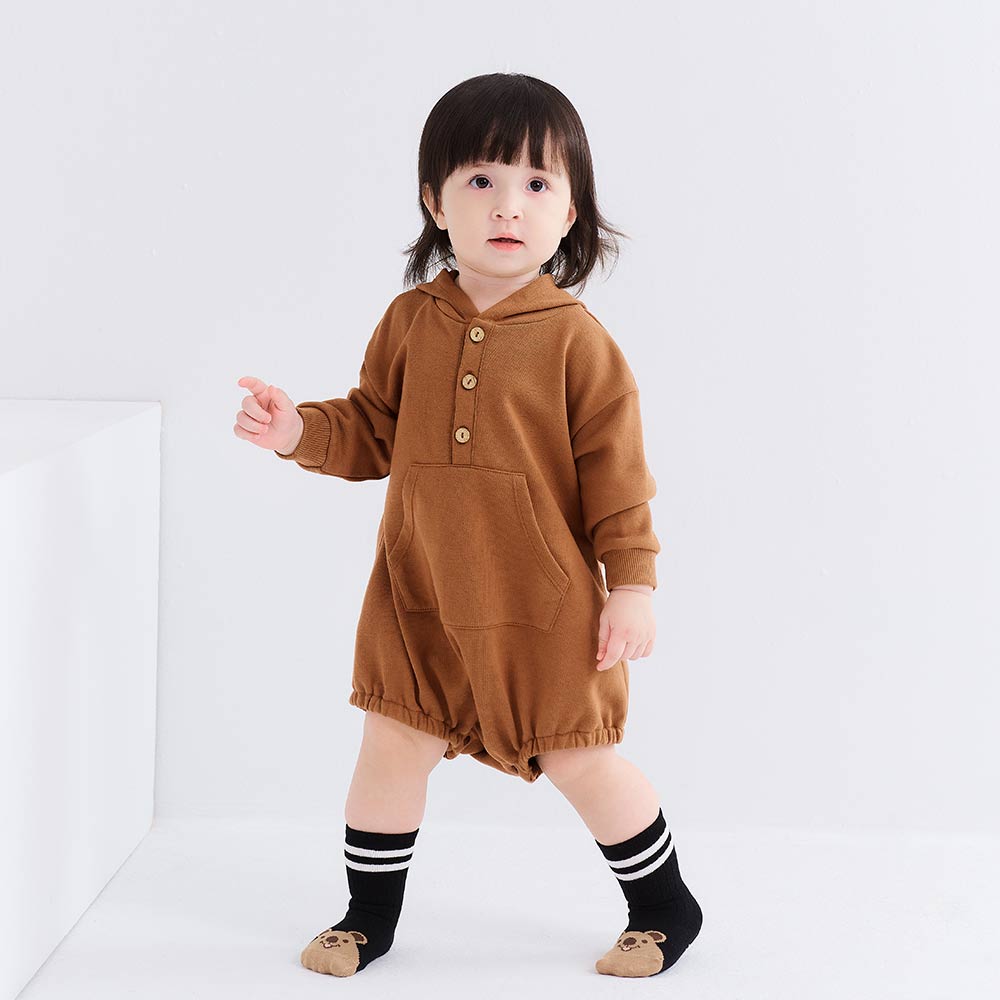 BABY 棉質連帽寬鬆包屁衣 BABY 棉質連帽寬鬆包屁衣
