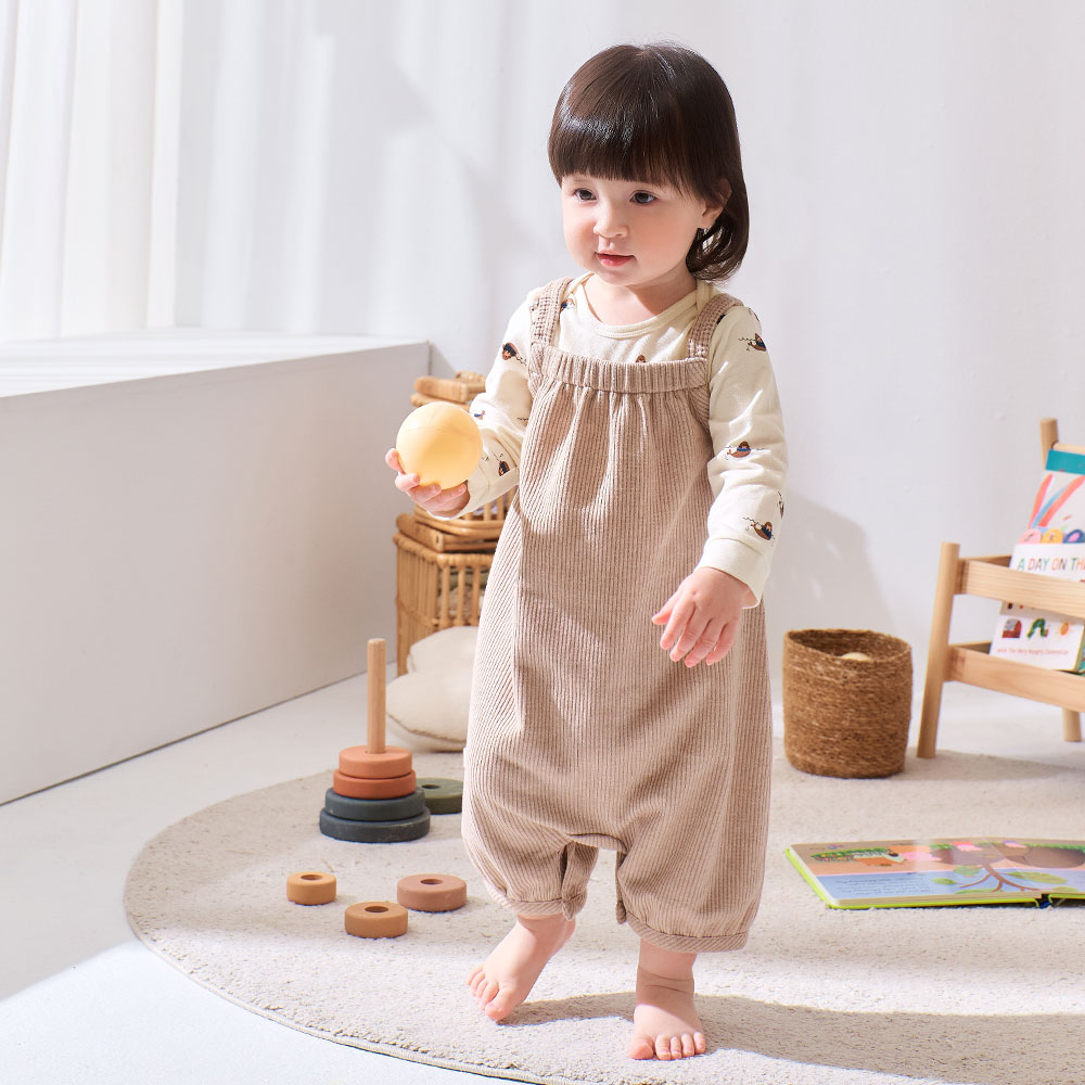 BABY Q彈棉質長袖包屁衣-海象 BABY Q彈棉質長袖包屁衣-海象
