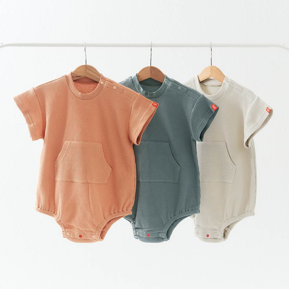 BABY 華夫格寬鬆包屁衣 BABY 華夫格寬鬆包屁衣