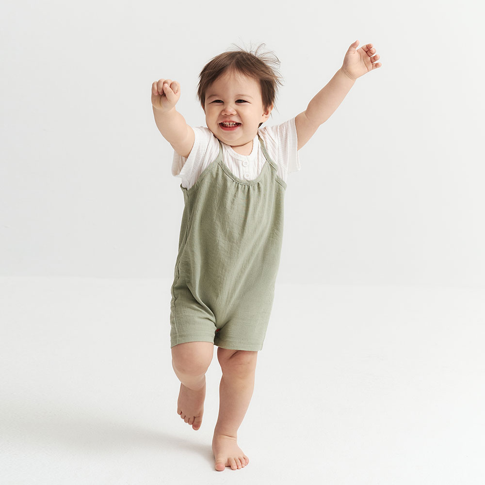 BABY 假兩件連身包屁衣 BABY 假兩件連身包屁衣