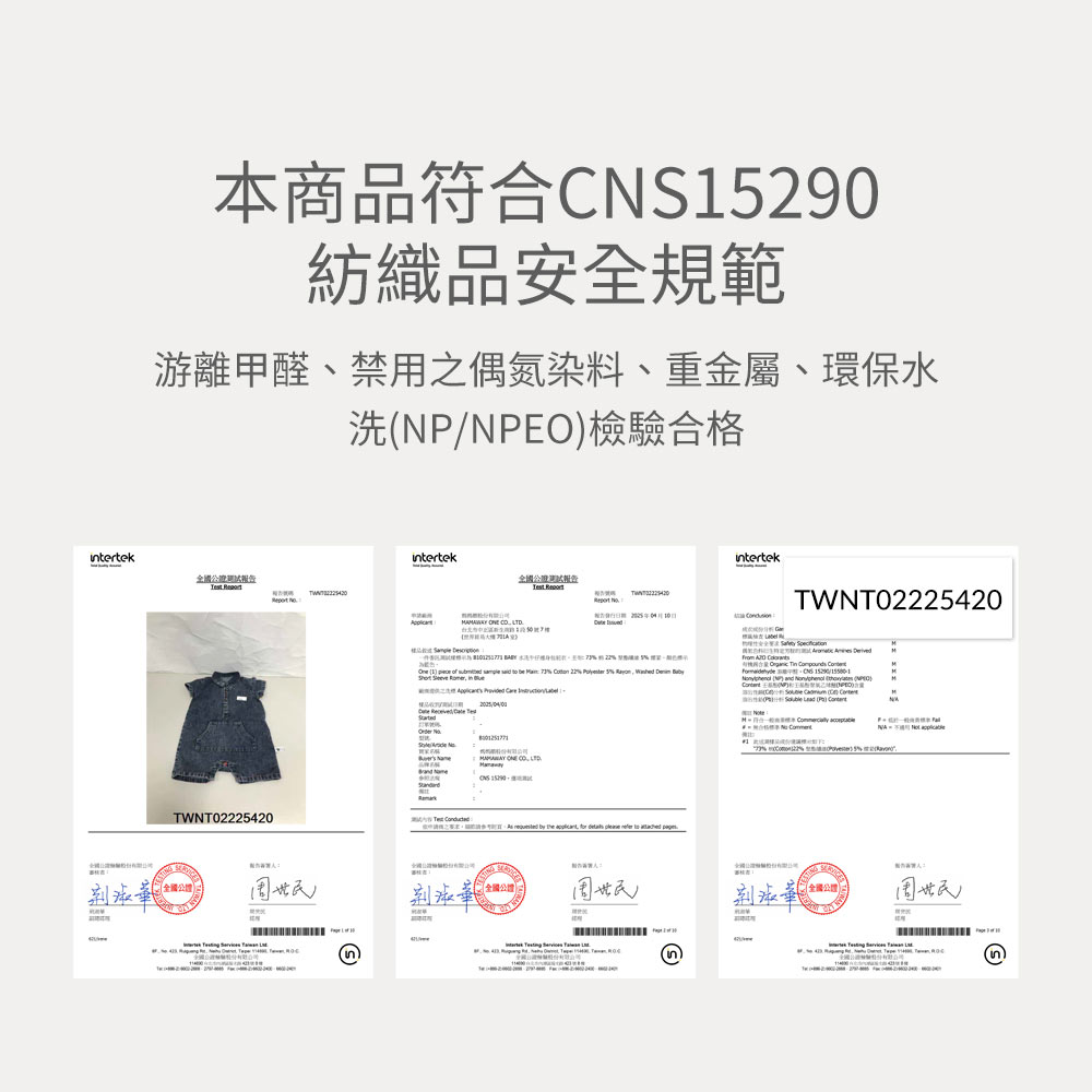 BABY 水洗牛仔連身包屁衣