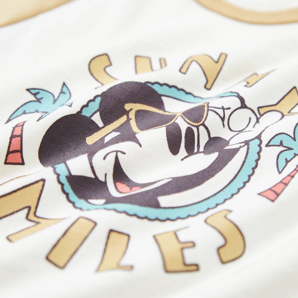 BABY 迪士尼棉質拉克蘭寬鬆包屁衣-夏日米奇