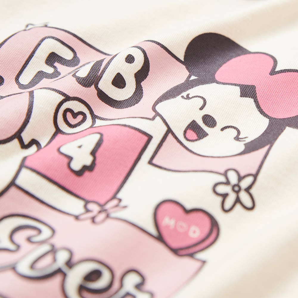 BABY 迪士尼棉質拉克蘭寬鬆包屁衣-米妮與黛西