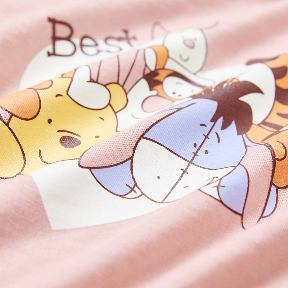 BABY 迪士尼棉質連身包屁衣-維尼與好朋友