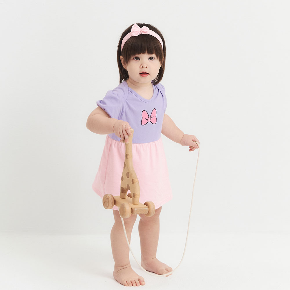 BABY 迪士尼黛西造型包屁洋裝(附髮帶)
