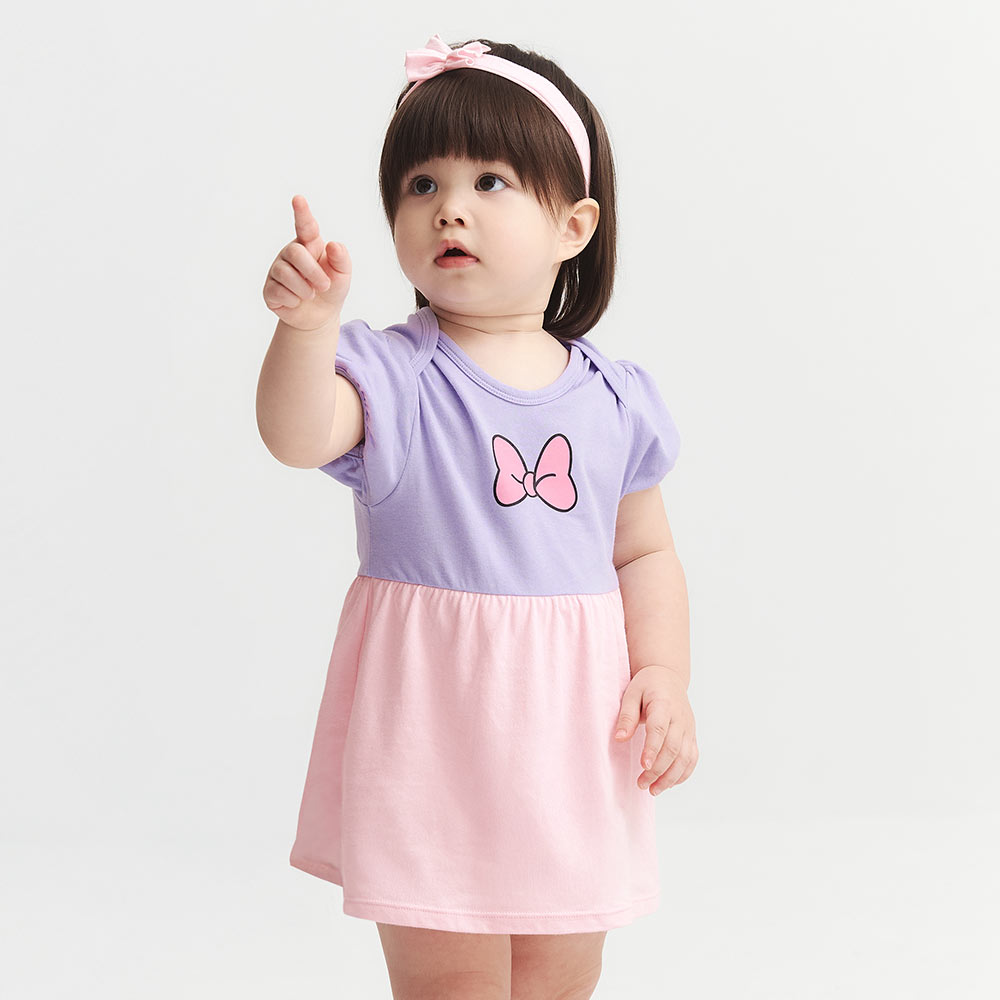 BABY 迪士尼黛西造型包屁洋裝(附髮帶)