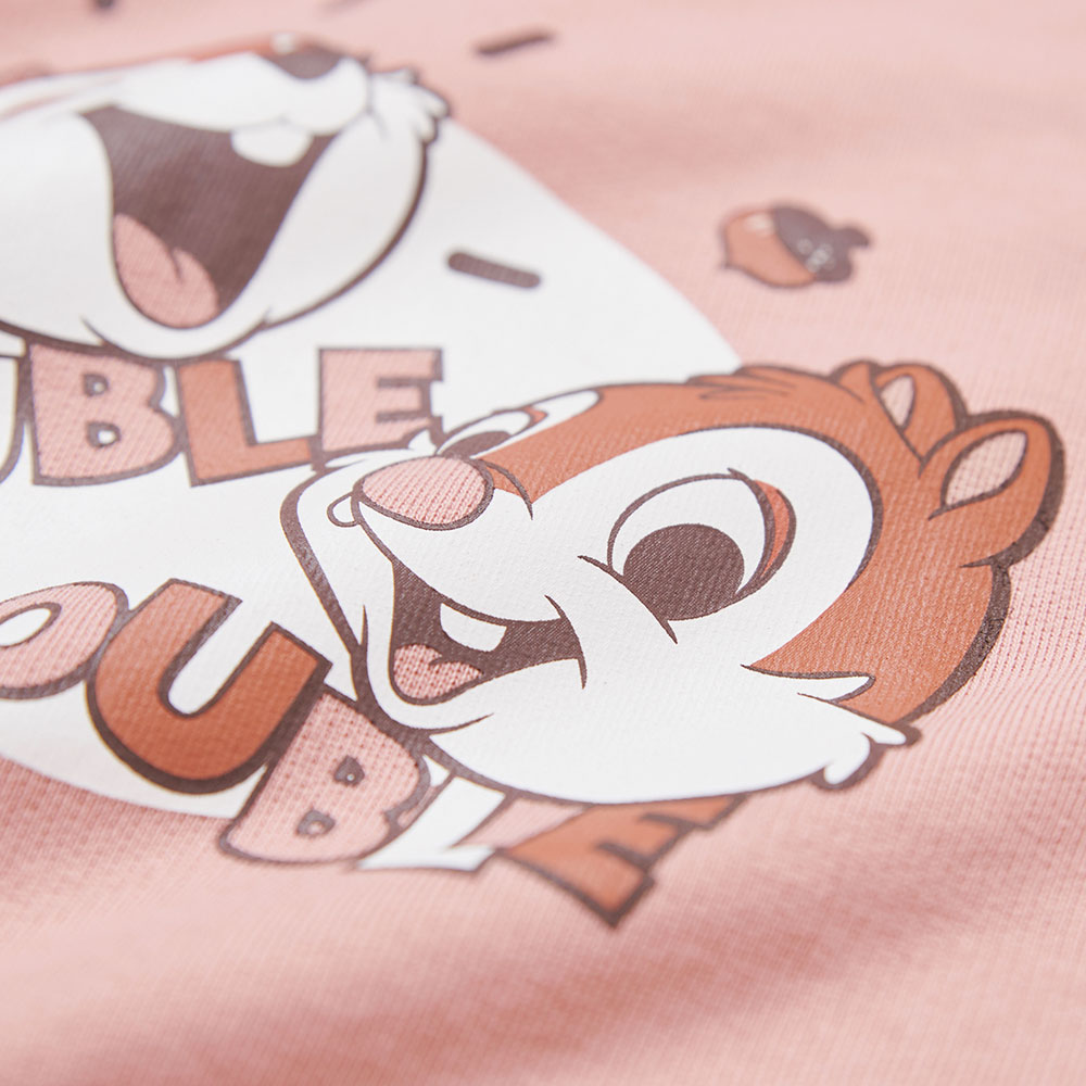 BABY 迪士尼毛圈寬鬆包屁衣-奇奇蒂蒂