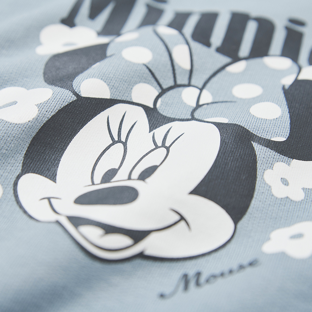 BABY迪士尼毛圈寬鬆包屁衣-花朵米妮