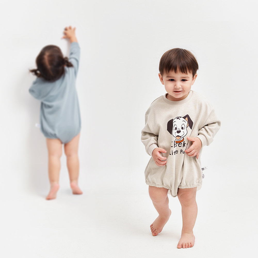 BABY 迪士尼毛圈寬鬆包屁衣-101忠狗