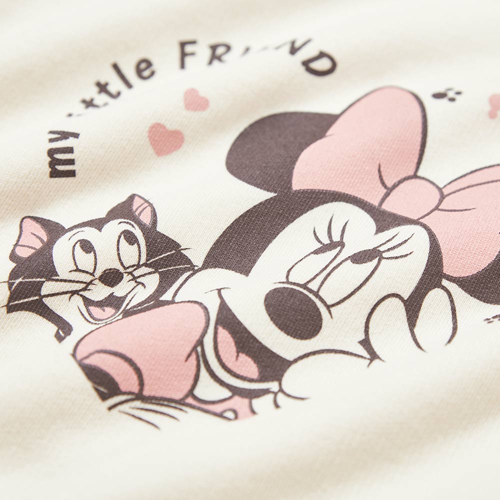 BABY迪士尼毛圈拉克蘭寬鬆包屁衣-米妮與貓