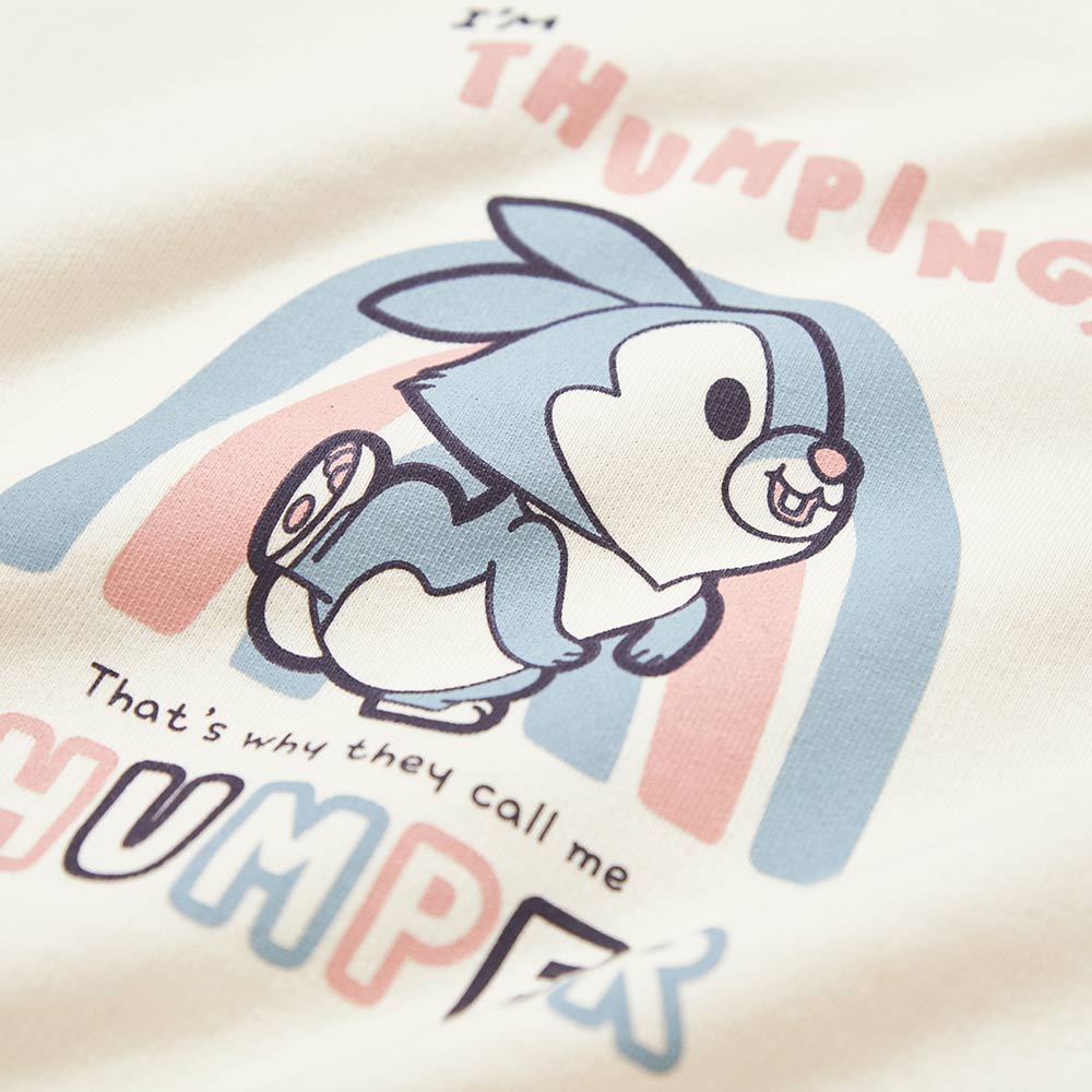 BABY迪士尼毛圈拉克蘭寬鬆包屁衣-桑普兔