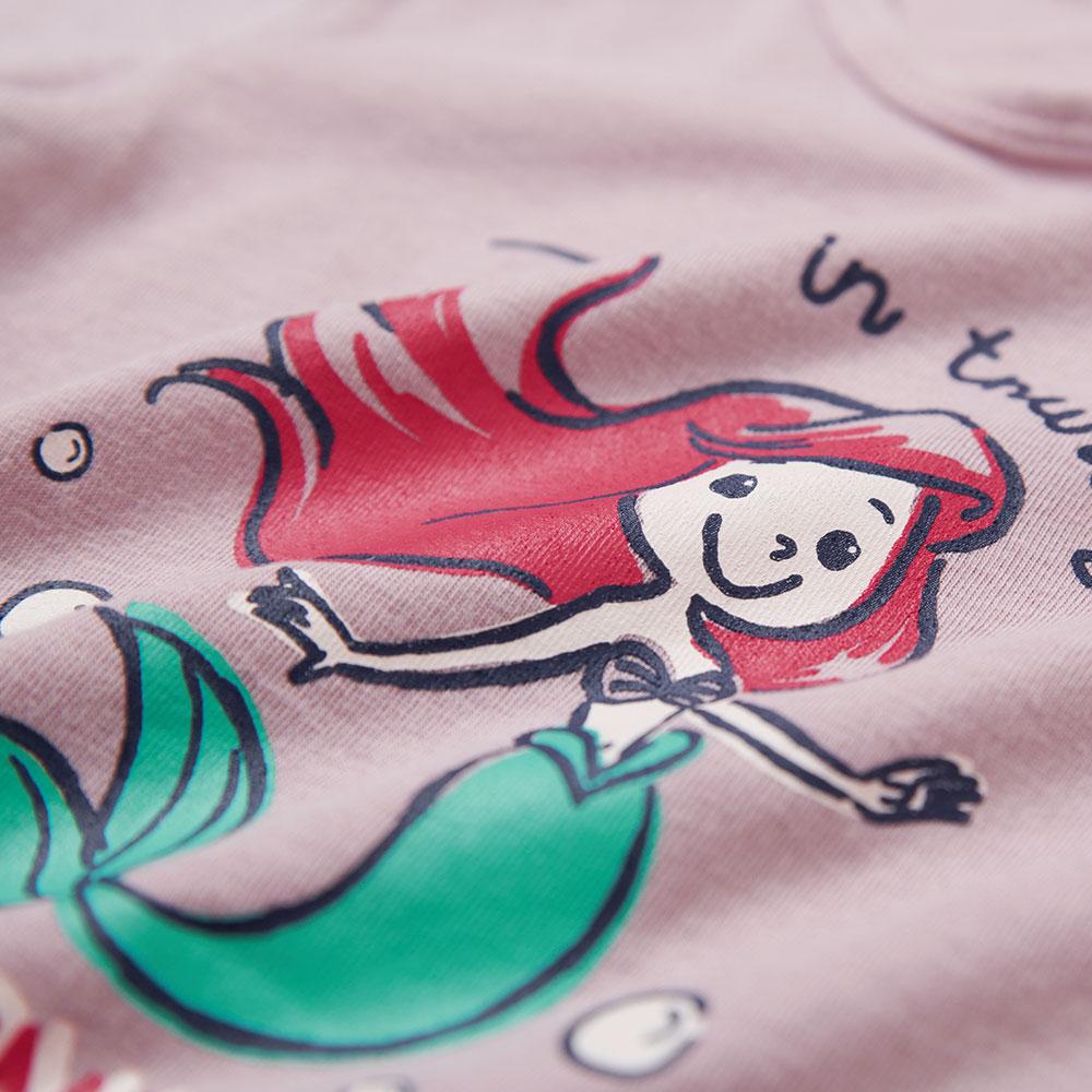 BABY 迪士尼蓄熱保溫長袖包屁衣-小美人魚