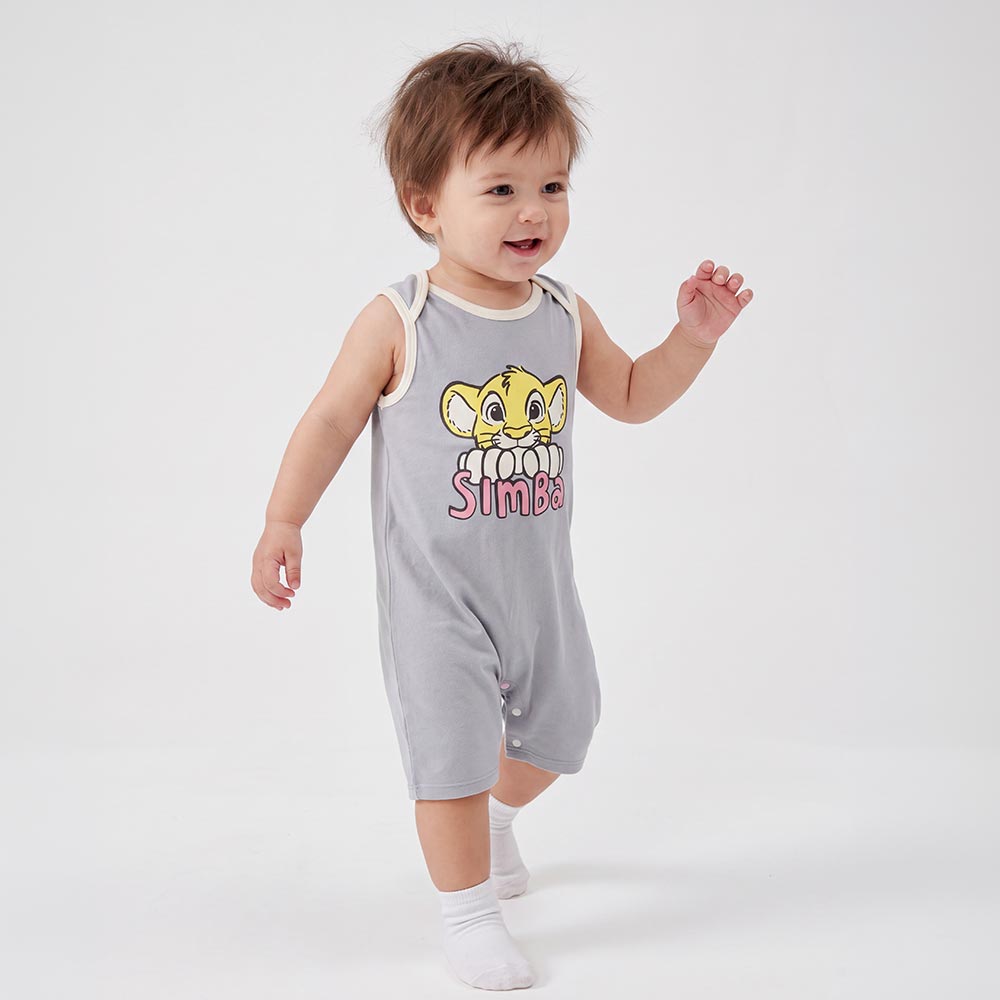 BABY 迪士尼Q彈無袖連身包屁衣-獅子王 BABY 迪士尼Q彈無袖連身包屁衣-獅子王