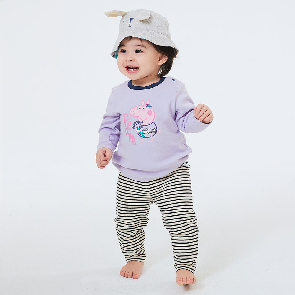 BABY 佩佩豬純棉長袖T恤-美人魚佩佩豬 BABY 佩佩豬純棉長袖T恤-美人魚佩佩豬