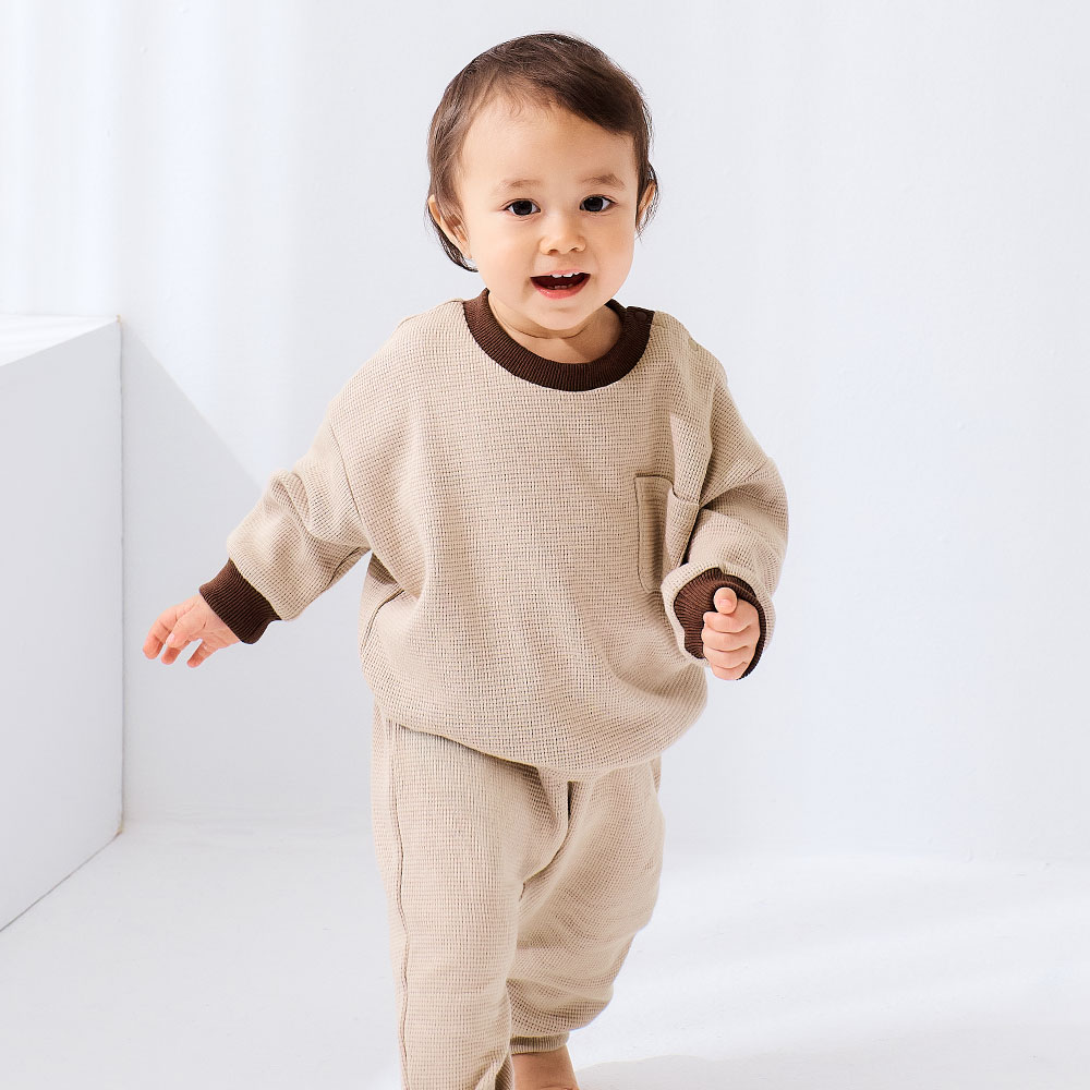 BABY 華夫格寬鬆運動衫 BABY 華夫格寬鬆運動衫