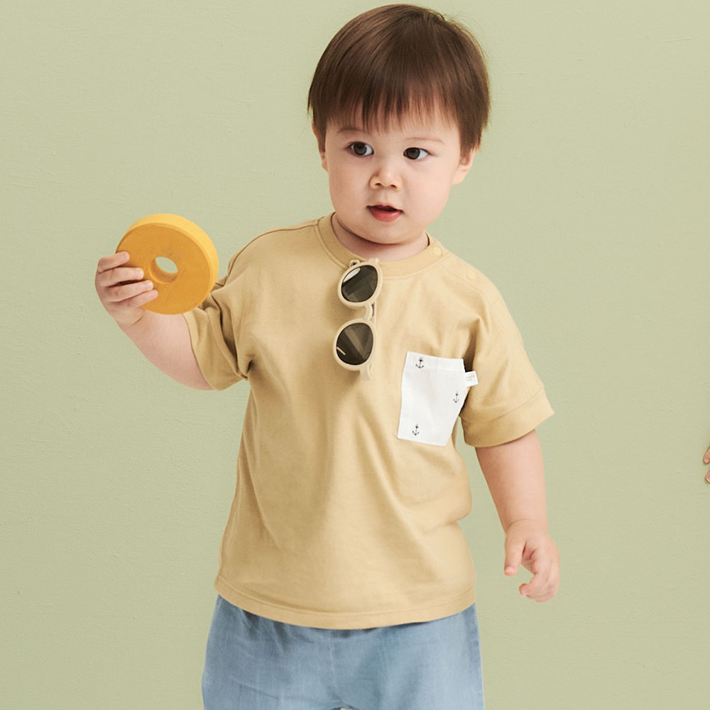 BABY 拼貼口袋寬鬆上衣 BABY 拼貼口袋寬鬆上衣