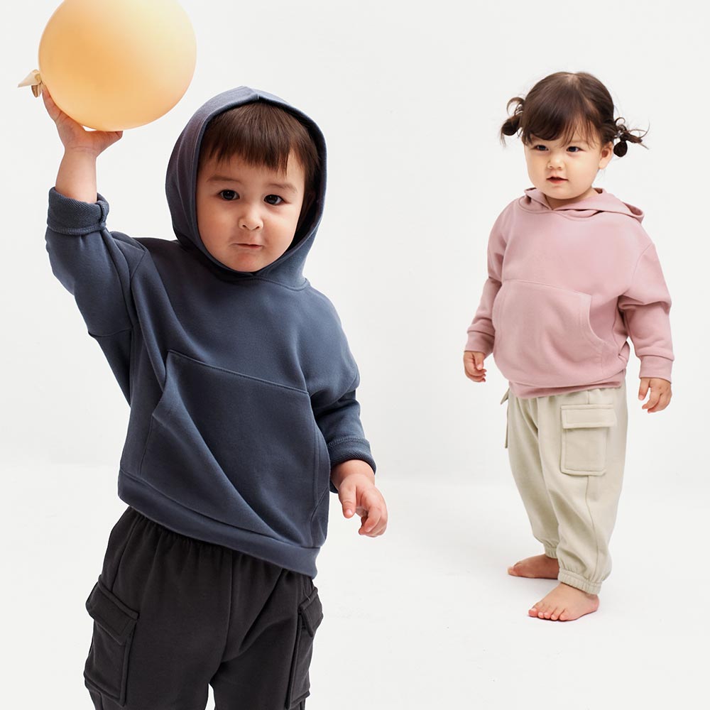 BABY 棉質連帽寬鬆上衣