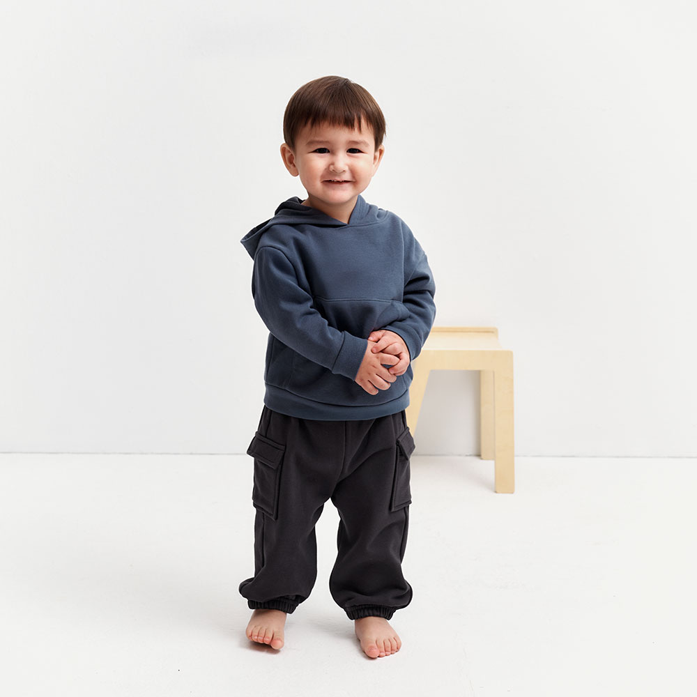 BABY 棉質連帽寬鬆上衣