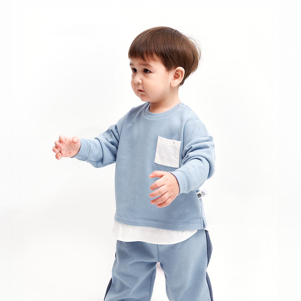 BABY假兩件寬鬆上衣