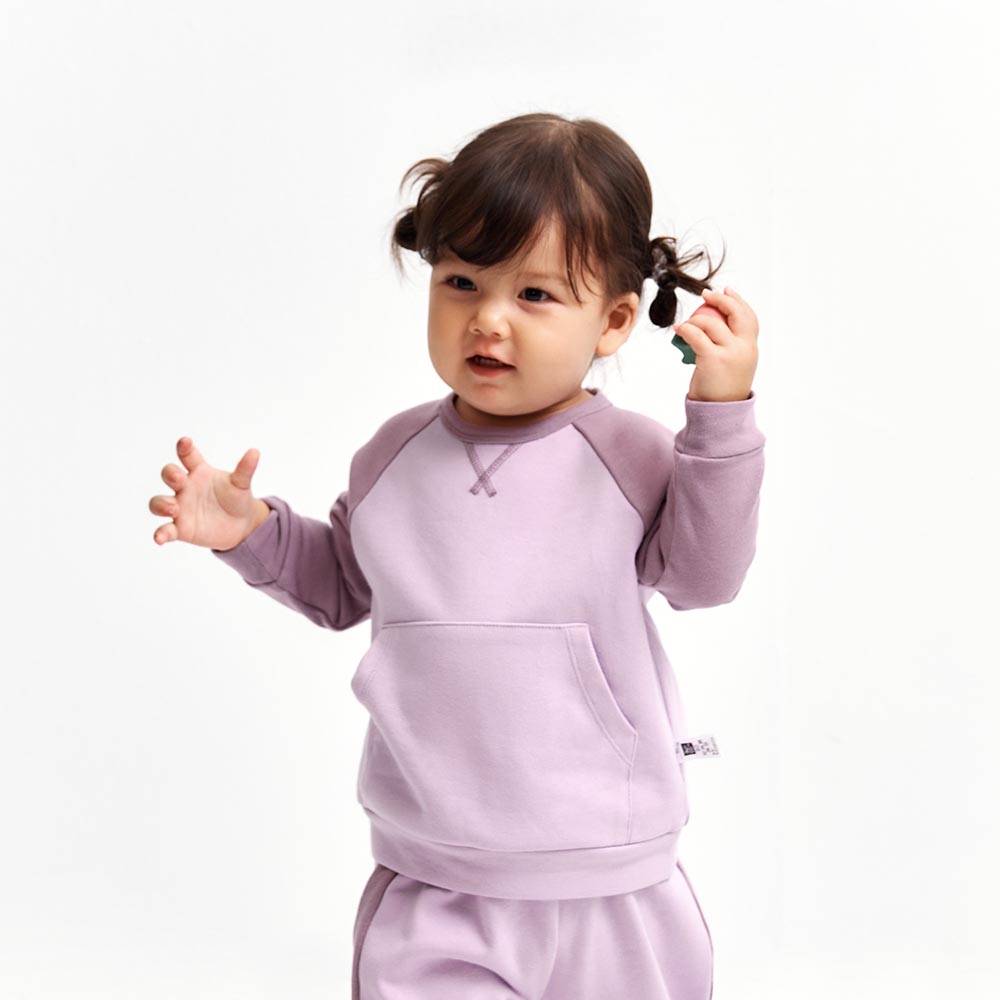 BABY撞色拉克蘭袖上衣 BABY撞色拉克蘭袖上衣