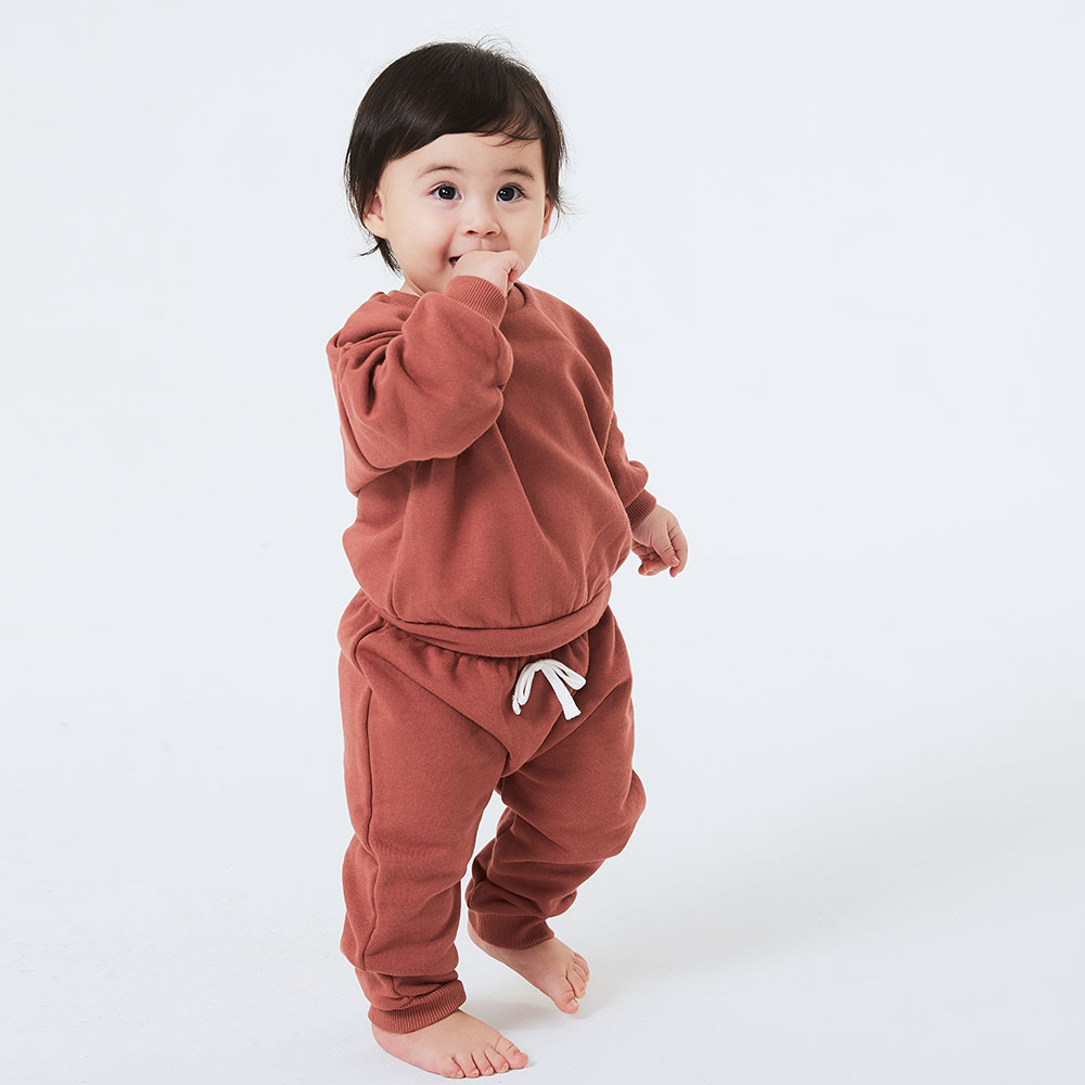 BABY 棉質毛圈鬆緊長褲 BABY 棉質毛圈鬆緊長褲