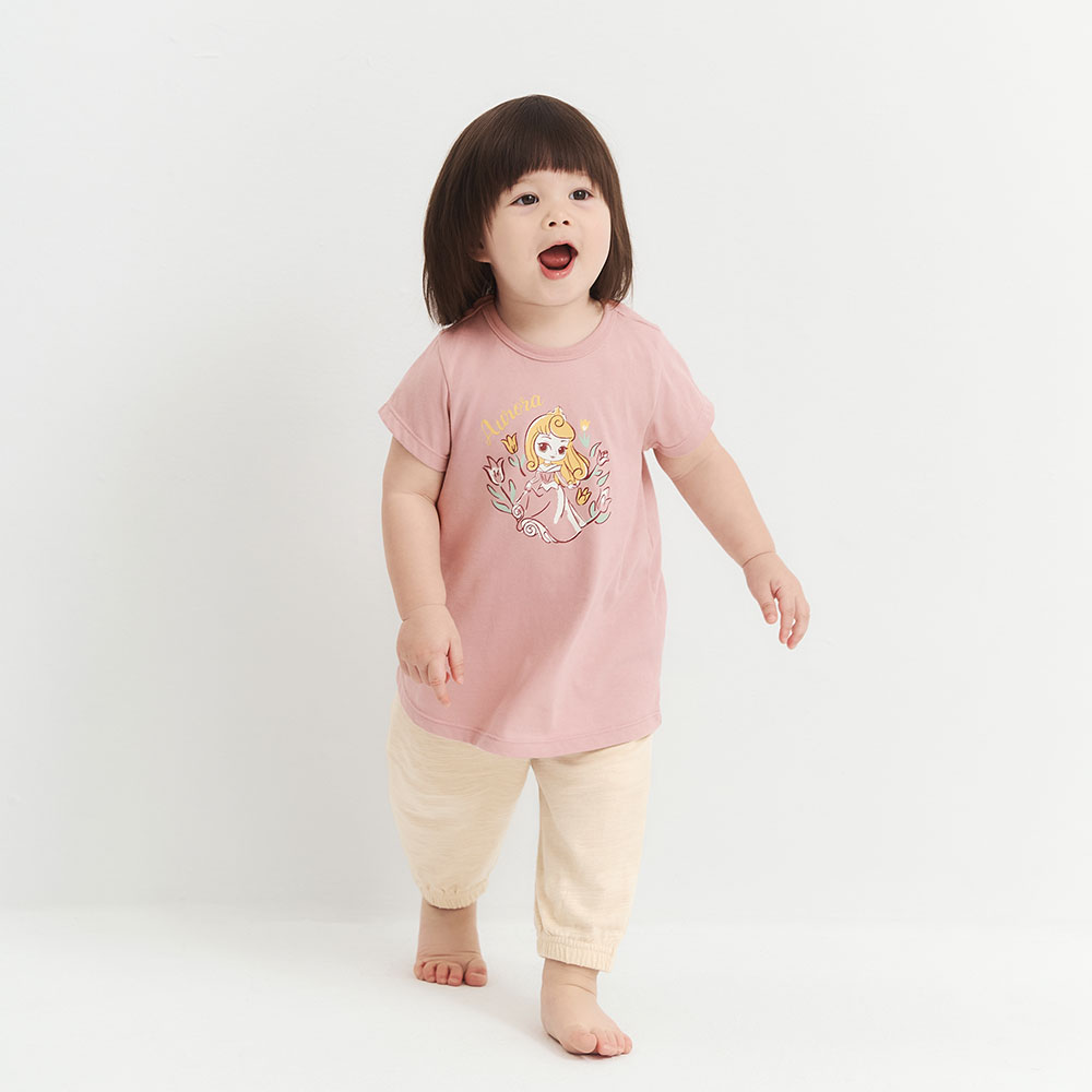 BABY 竹節棉束口褲