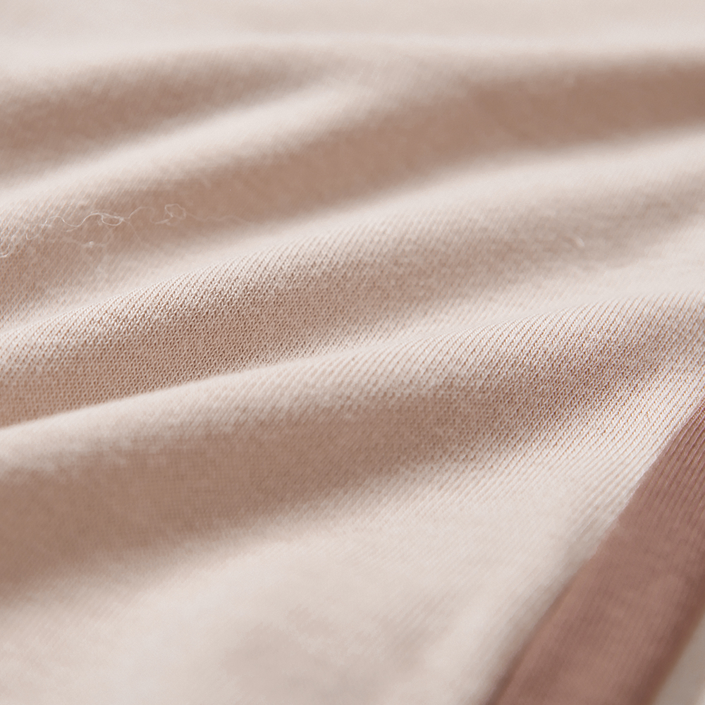 BABY撞色剪接束口褲