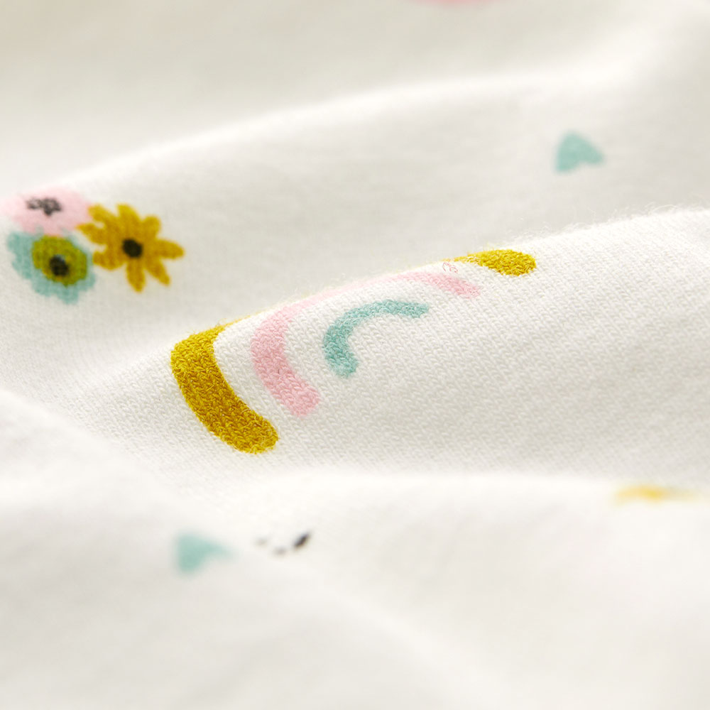 BABY Q彈純棉長袖包屁衣(2入)-彩虹 BABY Q彈純棉長袖包屁衣(2入)-彩虹