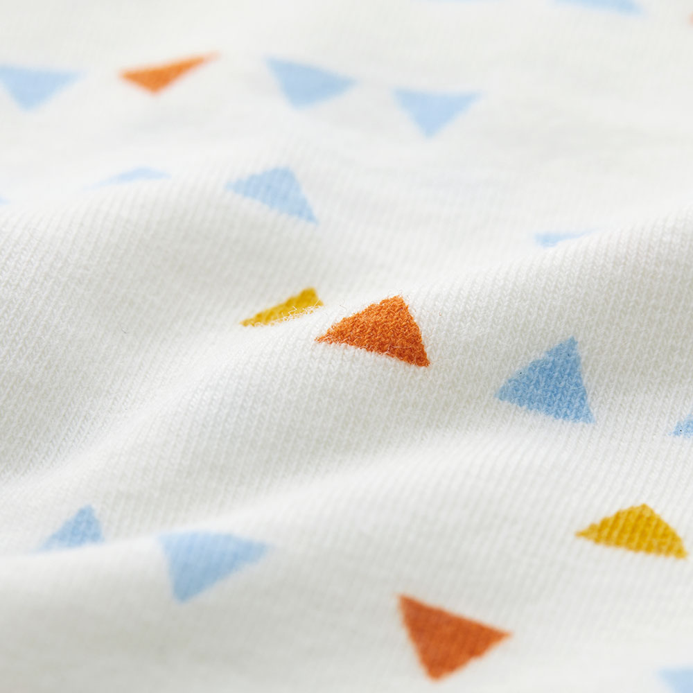 BABY Q彈棉質包屁衣(2入)-幾何三角 BABY Q彈棉質包屁衣(2入)-幾何三角