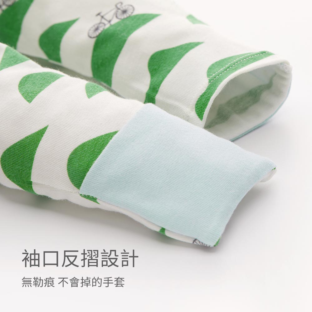 新生兒 Q彈棉質蝴蝶衣(2入)-腳踏車