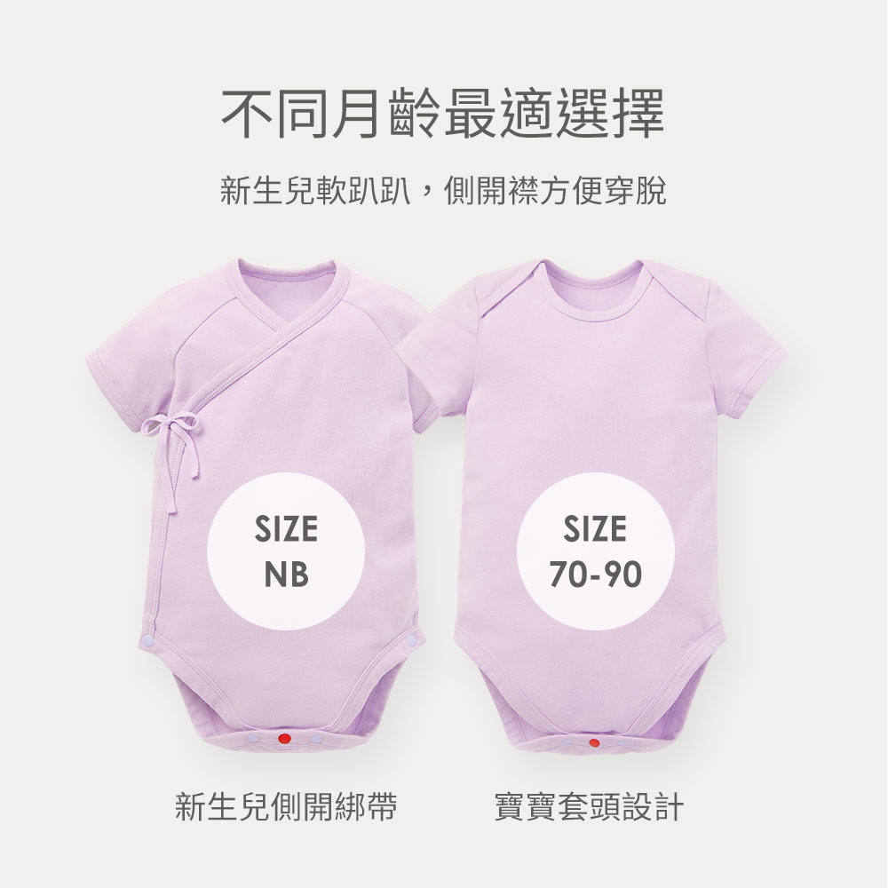 新生兒Q彈棉質包屁衣(2入)-怪獸大學