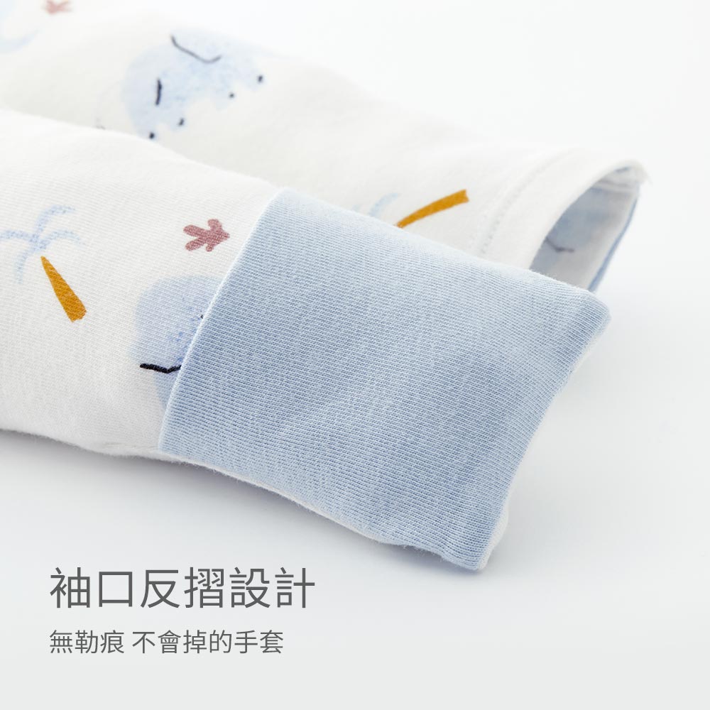 新生兒長袖連身衣-大象 新生兒長袖連身衣-大象
