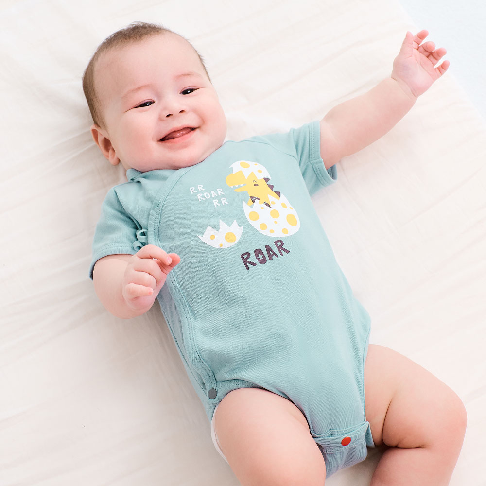 新生兒 Q彈棉質包屁衣-恐龍 新生兒 Q彈棉質包屁衣-恐龍