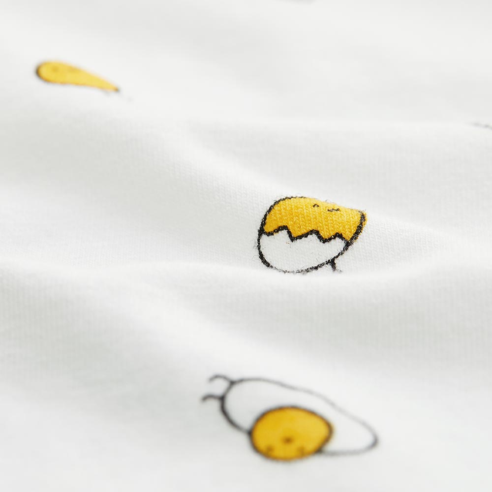 新生兒Q彈棉質長袖包屁衣(2入)-蛋黃 新生兒Q彈棉質長袖包屁衣(2入)-蛋黃